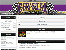 Tablet Screenshot of crystalmotorspeedway.com